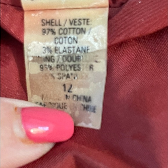 Elie Tahari faux suede blazer in rust - Picture 8 of 8